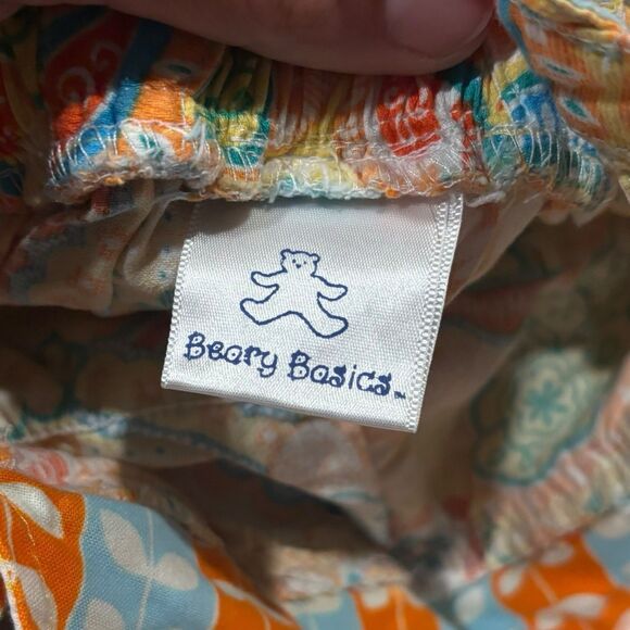 Beary Basics Handmade Ruffle Romper Paisley Fall Thanksgiving Outfit USA Made - Picture 4 of 6